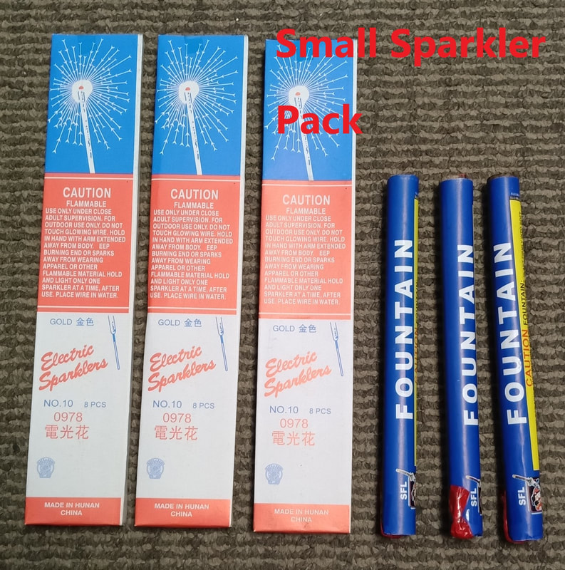 Small sparkler pack
